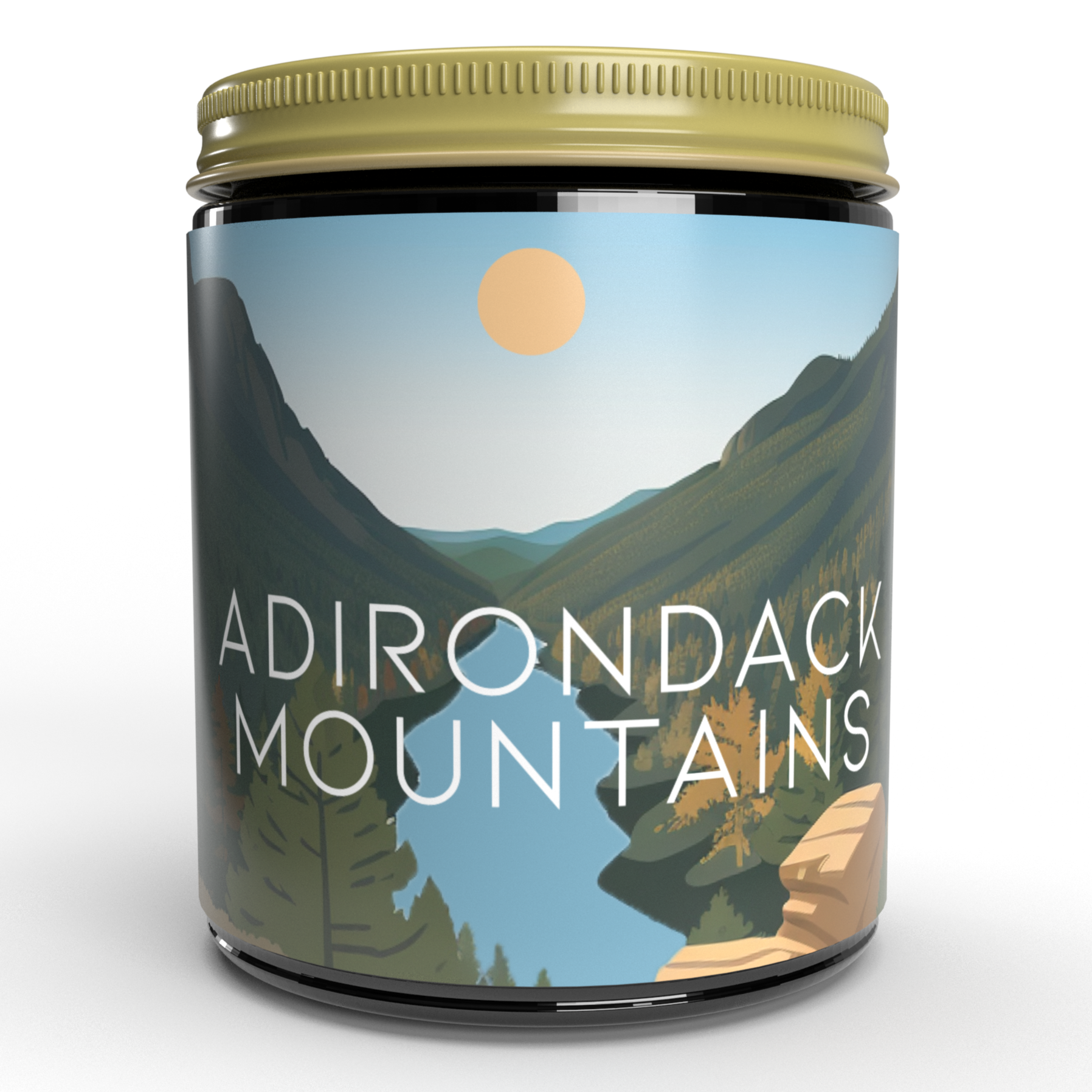 Adirondack Mountains Soy Wax Candle 9oz Rise and Pine Candle Co