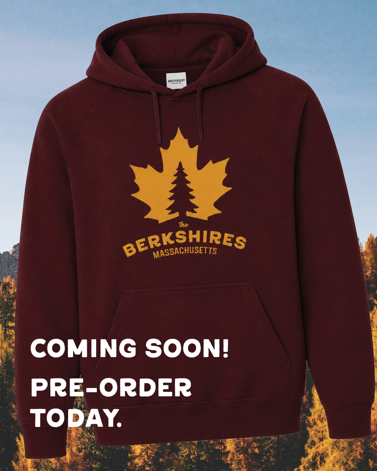 PRE-ORDER Maroon - Berkshires Hoodie