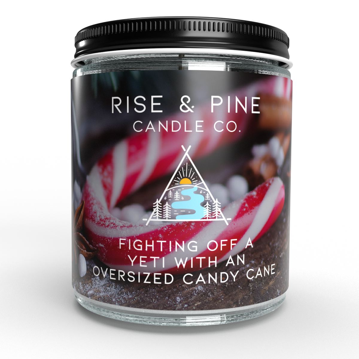 Peppermint Candy Cane Soy Wax Candle